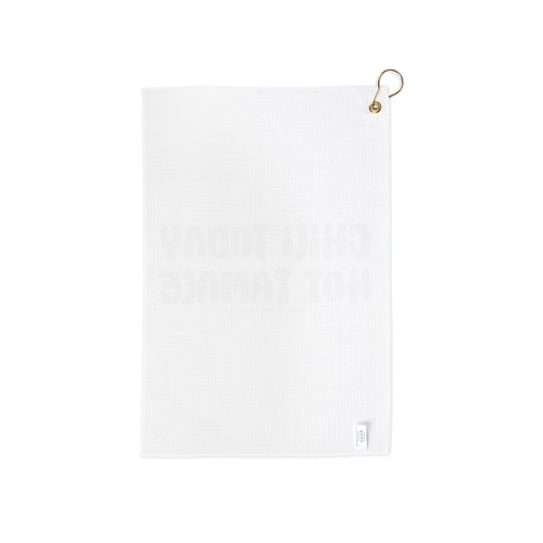 Golf Towel — "Chili Today, Hot Tamale" Funny Golf Accessory