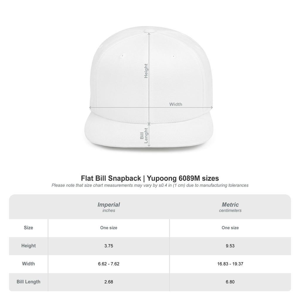Snapback Hat — "Threads Clothing Embroidered Flat Bill Cap