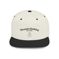 Snapback Hat — "Threads Clothing Embroidered Flat Bill Cap